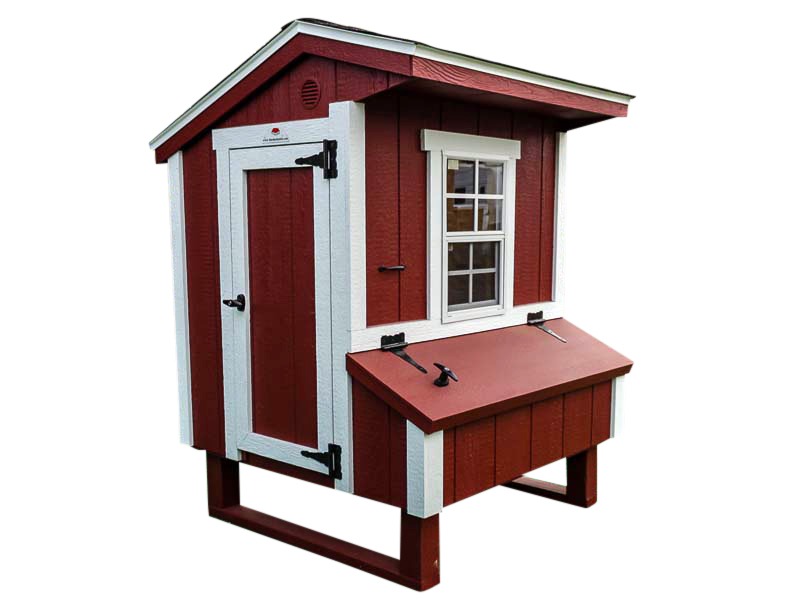 mini chicken coop side view